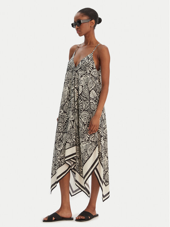 Seafolly Seafolly Sommerkleid C Shells 55763-DR Schwarz Regular Fit