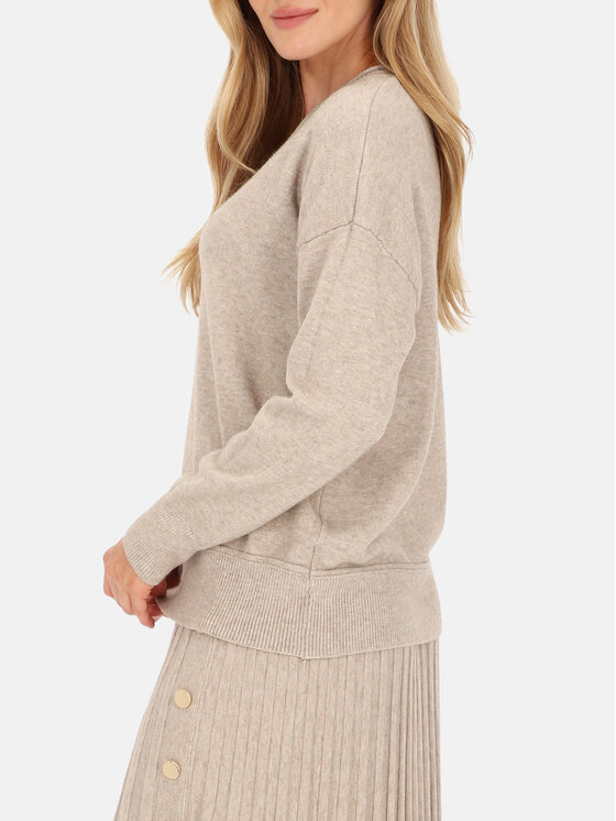 L’AF L’AF Sweter Aura Beżowy Regular Fit