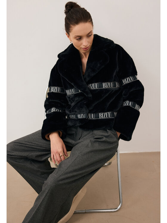 BIZUU BIZUU Kabát GREGORIA Černá Standard Fit
