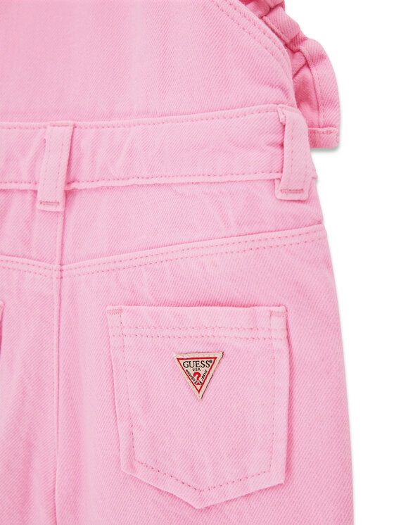 Guess Guess Kelnės su petnešomis K6GK13 WR510 Šviesiai rožinė Regular Fit