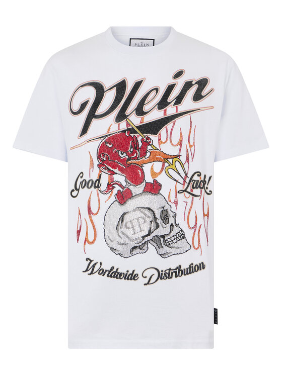 PHILIPP PLEIN PHILIPP PLEIN T-Shirt 28967 Biały Regular Fit