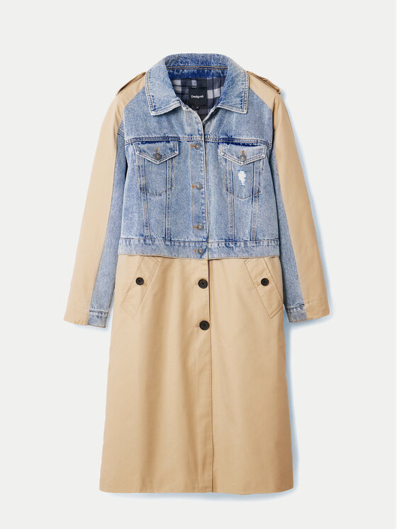 Desigual Desigual Тренч Riga 24WWEWBU Бежевий Regular Fit