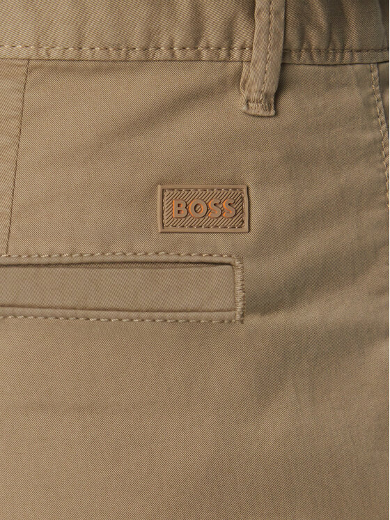 BOSS BOSS Šortky z materiálu Chino 50536723 Hnědá Slim Fit