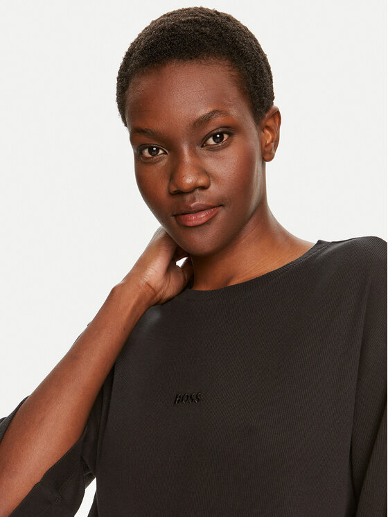 BOSS Boss Camicia da notte Betty 50520250 Nero Relaxed Fit