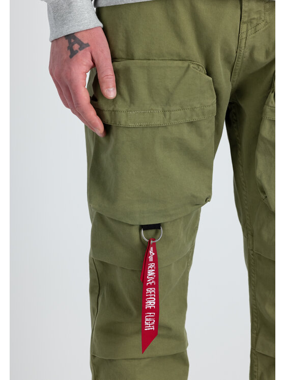 Alpha Industries Alpha Industries Kalhoty z materiálu AI.148207-11-30 Zelená Straight Leg