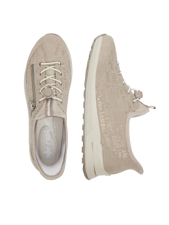 Rieker Rieker Sneakersy N1455-62 Beżowy