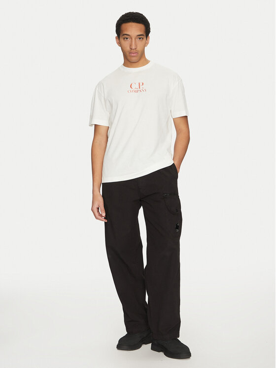 C.P. Company C.P. Company T-Shirt 18CMTS141A005100W Λευκό Regular Fit