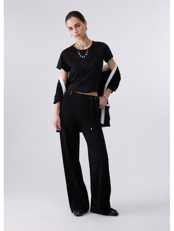 Liu Jo Liu Jo T-shirt TF6242JS923L9503 Nero Regular Fit