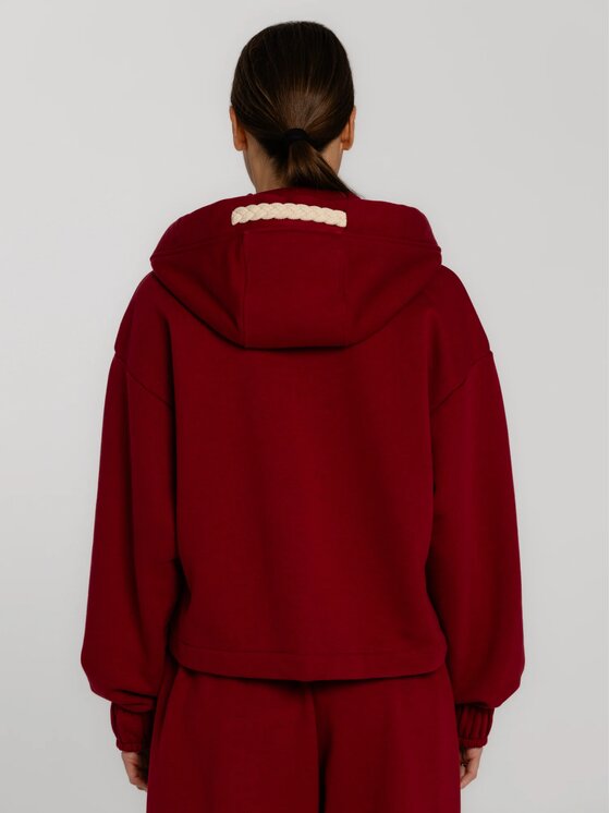 MANDRAGORA MANDRAGORA Bluza Sento Czerwony Standard Fit