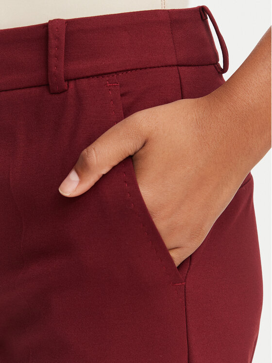 Marella Marella Kalhoty z materiálu Paese 2623786034 Bordó Regular Fit