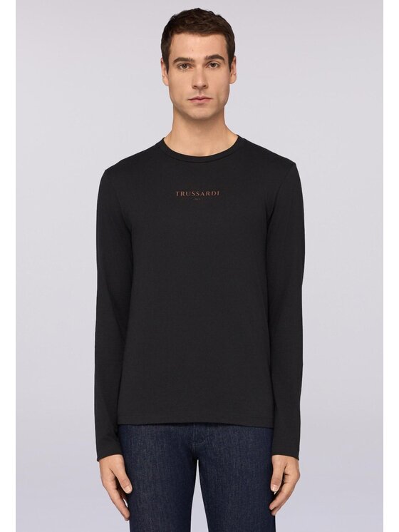 Trussardi Trussardi T-Shirt G0268200047N033 Czarny Regular Fit