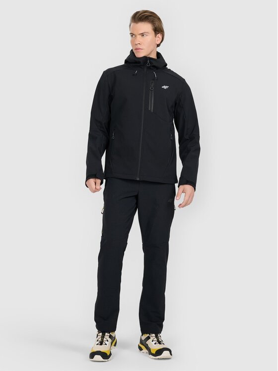 4F 4F Giacca softshell 4FRAW25TSOFM506-20S Nero Regular Fit