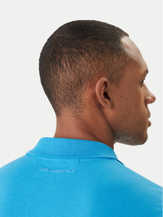 KARL LAGERFELD KARL LAGERFELD Tricou polo 745710 562224 Albastru Regular Fit