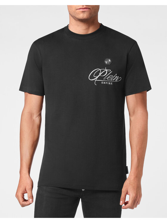 PHILIPP PLEIN PHILIPP PLEIN Tričko 12861 Čierna Regular Fit