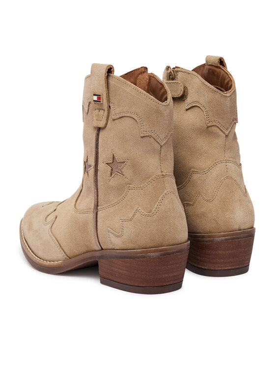 Tommy Hilfiger Tommy Hilfiger Kovbojská obuv T3A5-35196-1429 Béžová