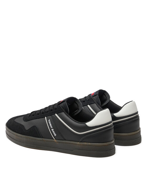 Tommy Jeans Tommy Jeans Tenisice Leather Retro Cupsole EM0EM01414 Crna