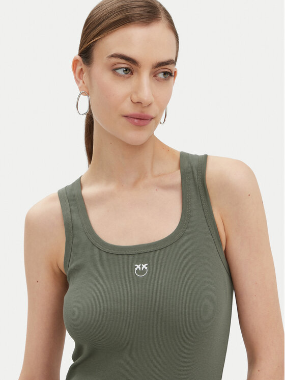 PINKO PINKO Top Calcolatore 100807 Zielony Regular Fit