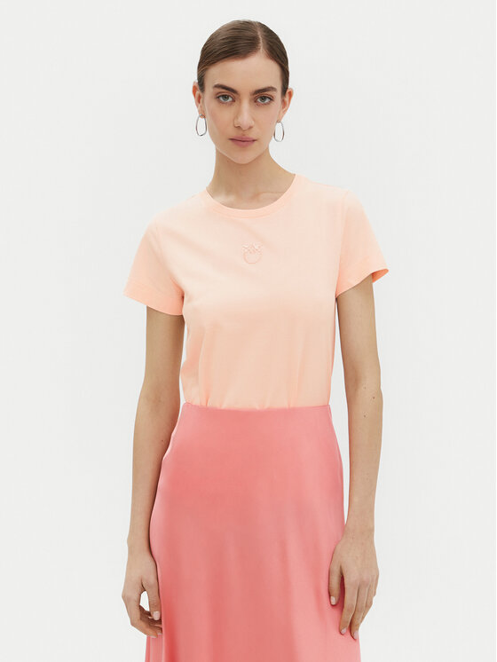 PINKO Damski T-Shirt, rozmiar XS, Różowy, Bussolotto 100355