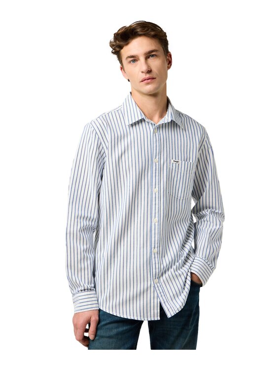 Wrangler Wrangler Camicia 112372981 Bianco Regular Fit