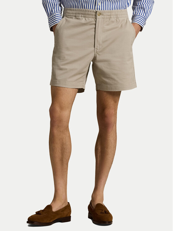 Polo Ralph Lauren Polo Ralph Lauren Šortky z materiálu Prepster 710644995 Béžová Classic Fit