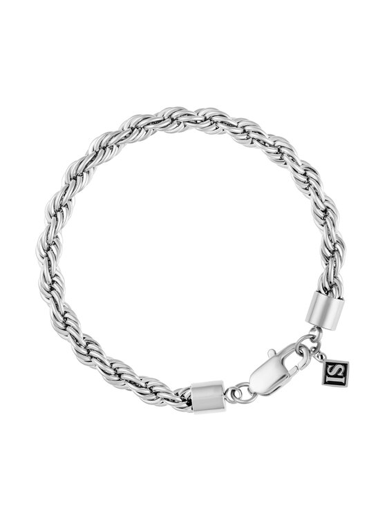 ICED STUFF ICED STUFF Bracciale Rope Oro bianco