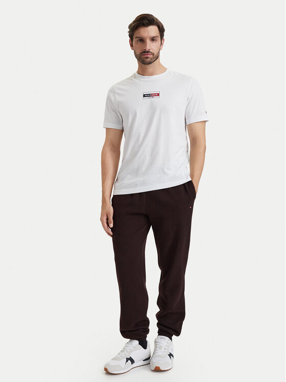Tommy Hilfiger Tommy Hilfiger Melegítő alsó Essential MW0MW37231 Sötétbarna Relaxed Fit