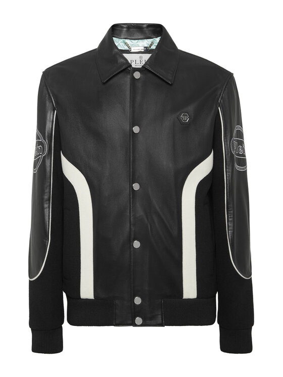 PHILIPP PLEIN PHILIPP PLEIN Kurtka bomber 24367 Czarny Regular Fit