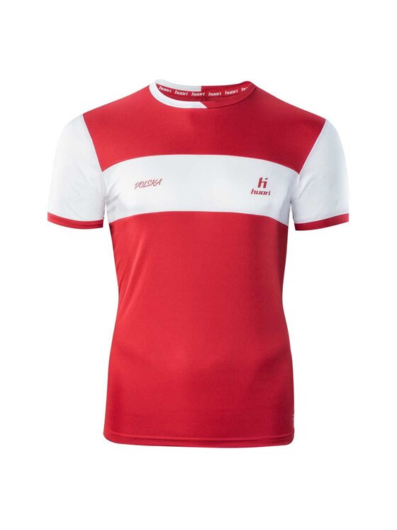 Huari Huari T-Shirt Alumini Poland Czerwony Short Fit