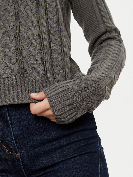 Guess Jeans Guess Jeans Пуловер W4BR13 Z3HN2 Сив Regular Fit