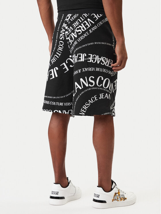 Versace Jeans Couture Versace Jeans Couture Спортни шорти 80GAD3B0 FS221 Черен Regular Fit