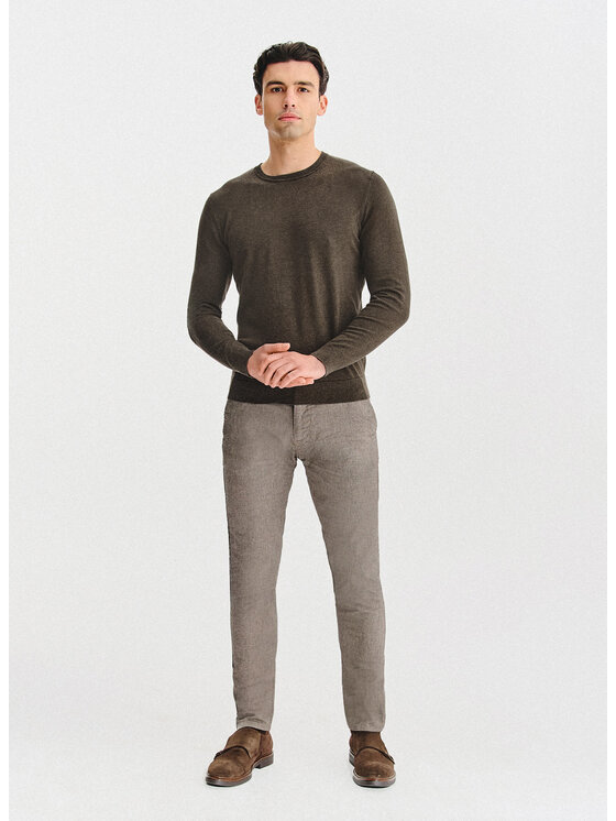 Pako Lorente Pako Lorente Sweter P25WF-2X-016 Brązowy Classic Fit