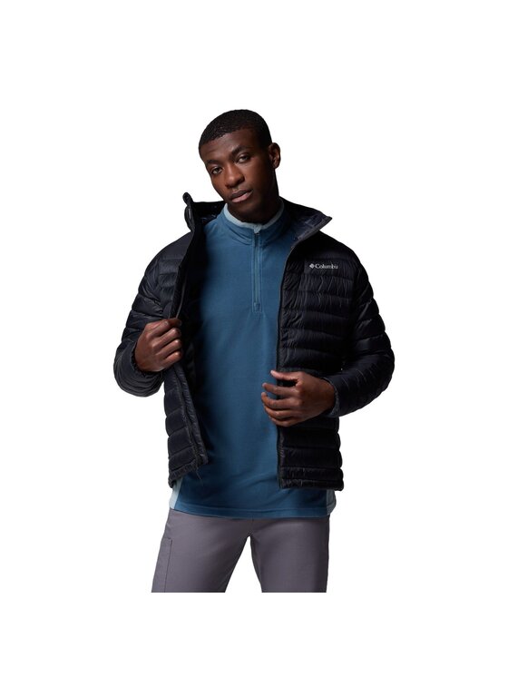 Columbia Columbia Kurtka puchowa Corelite Down Hooded Jacket 2134212010 Czarny Regular Fit