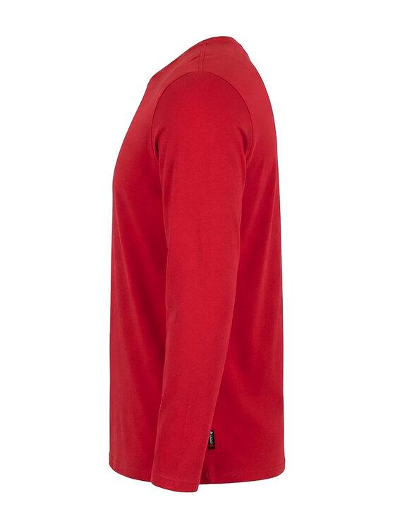 Ombre Ombre Longsleeve L173 Czerwony Regular Fit