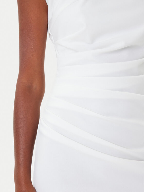 Rinascimento Rinascimento Kokteiļkleita CFC0125332003 Écru Slim Fit