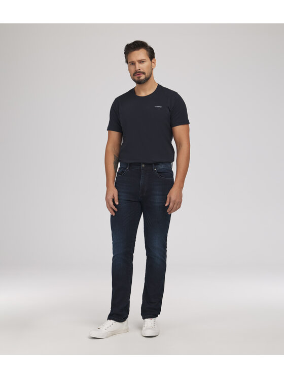 Lee Cooper Lee Cooper Jeansy JEANS M LC7504 1386 DARK USED Niebieski Tapered Fit
