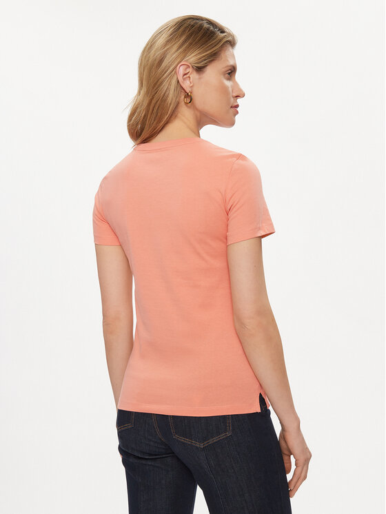 Guess Guess Tricou W1YI1B I3Z14 Coral Slim Fit