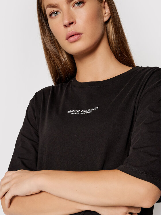 Armani Exchange Armani Exchange Každodenní šaty 8NYACF YJG3Z 1200 Černá Regular Fit