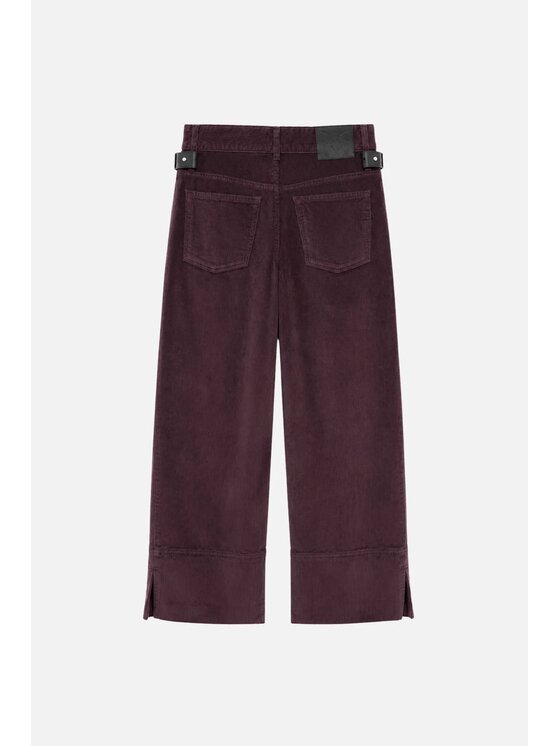 PINKO PINKO Spodnie materiałowe Cyntia Cropped Bordowy Regular Fit