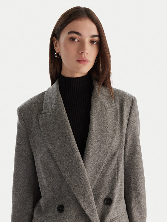 PINKO PINKO Švarkas Amora Giacca 106099 A2ZU Pilka Regular Fit