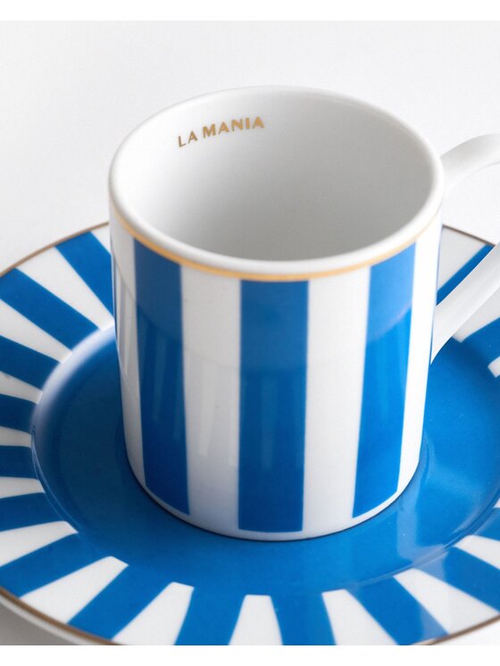 La Mania La Mania Filiżanka Ligne Niebieski