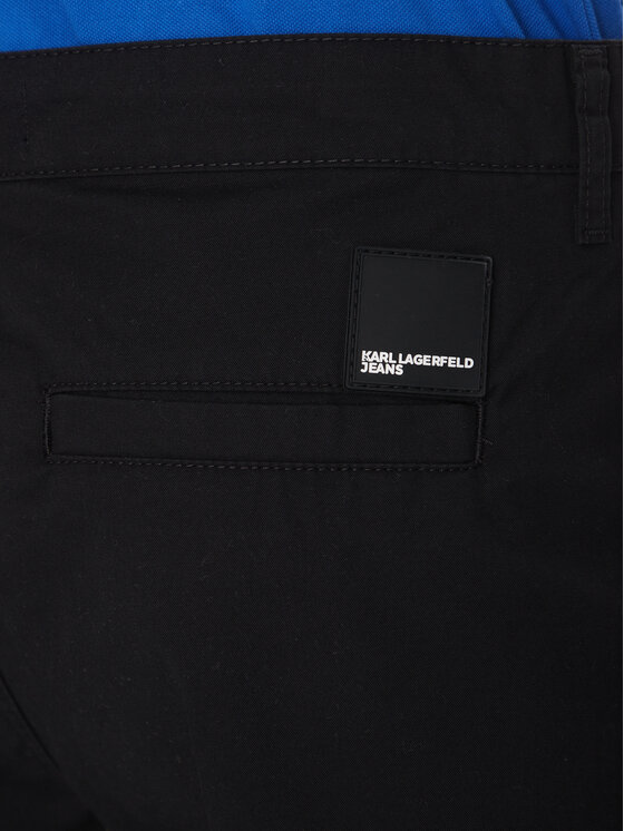 Karl Lagerfeld Jeans Karl Lagerfeld Jeans Szorty materiałowe A2M10121 Czarny Relaxed Fit