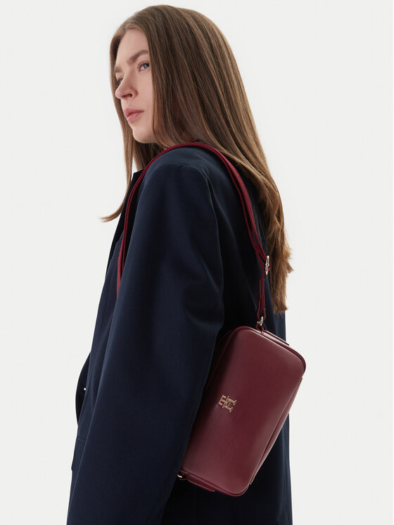Tommy Hilfiger Tommy Hilfiger Kabelka Th Essential Camera Bag AW0AW18370 Bordová
