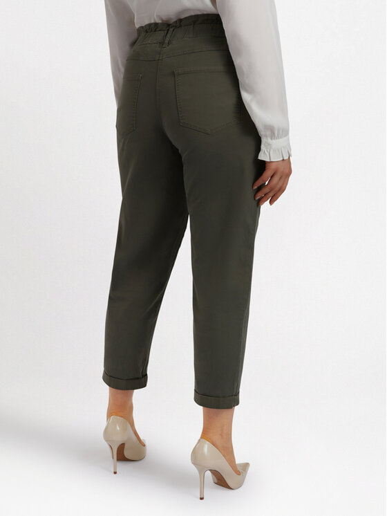 Fiorella Rubino Fiorella Rubino Pantaloni di tessuto P705T004715N025 Verde Regular Fit