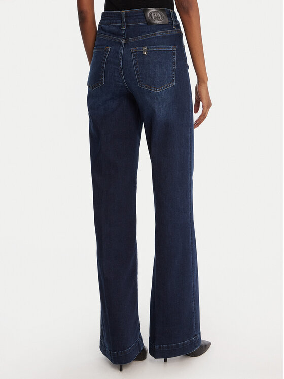 Liu Jo Liu Jo Jeansy UF5068 DS615 Granatowy Wide Leg