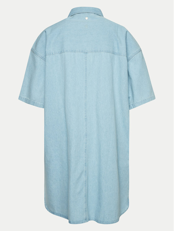 Roxy Roxy Джинсова сукня Pacific Night ERJDD03005 Голубий Relaxed Fit