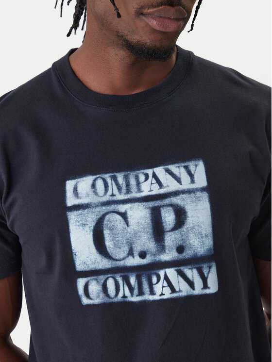 C.P. Company C.P. Company T-Shirt 20CMTS141A110579W Dunkelblau Regular Fit