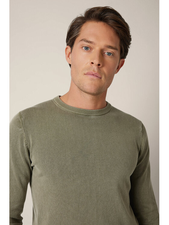 Lancerto Lancerto Sweter Gustan SW073225000068 Zielony Regular Fit