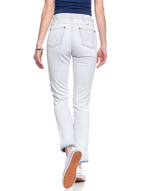 Wrangler Wrangler Jeansy RETRO SLIM Biały Skinny Fit