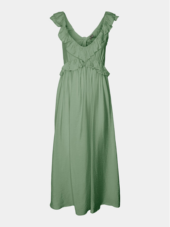 Vero Moda Vero Moda Rochie de vară Josie 10303761 Verde Regular Fit