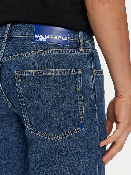 Karl Lagerfeld Jeans Karl Lagerfeld Jeans Džínsové šortky 241D1125 Modrá Slim Fit